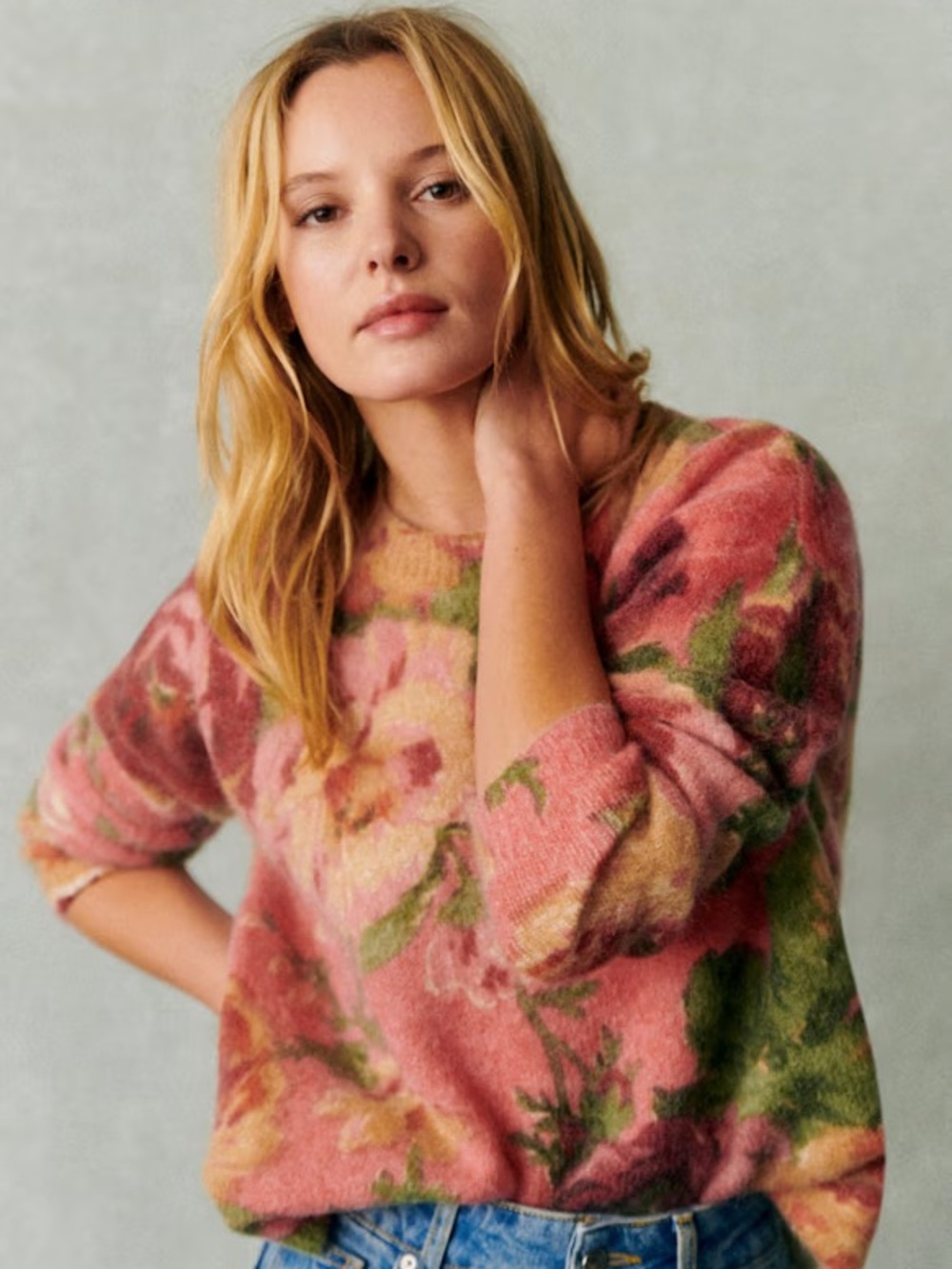 Sezane DIONI JUMPER - Almeria Print